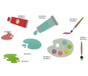 Stickdatei - Malerei Farbpalette